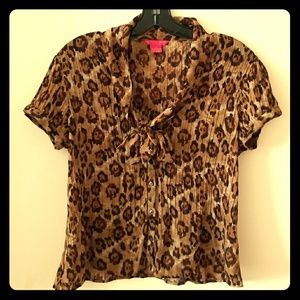 Sunny Leigh Animal Print Blouse